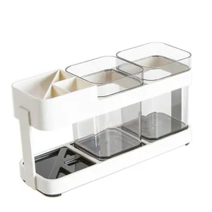 BF050 простая модная пластиковая зубная щетка с двойной стойкой, держатель для зубной щетки, Набор чашек для мытья зубных щеток креативных влюбленных