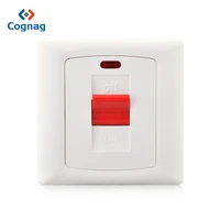 pc white 45a cooker switch air condition rocker switches double pole wall light switch panel