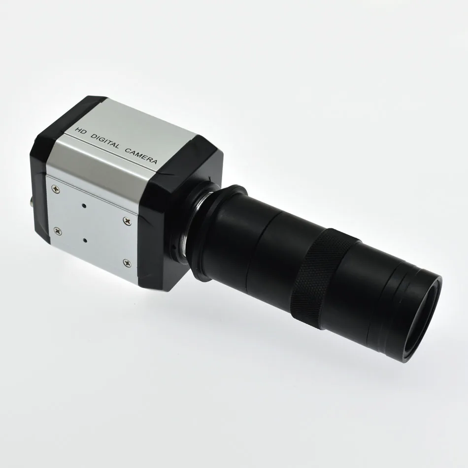 HD промышленный микроскоп камера 2.0MP 1080P 30FPS VGA USB BNC выходы + 8X 130X регулируемое