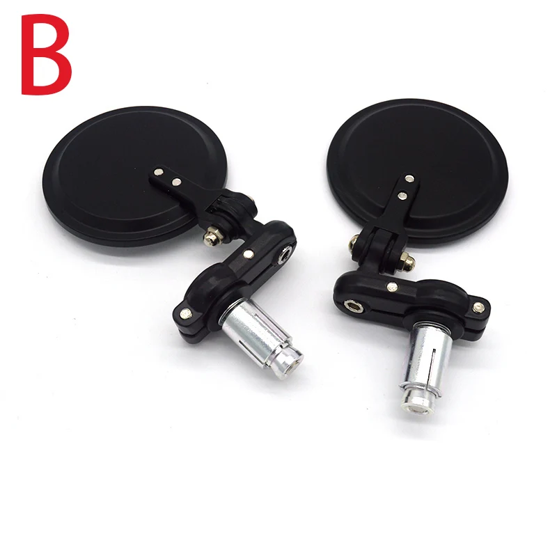 Зеркало Черное круглое для мотоцикла с ЧПУ 3 дюйма 7/8 дюйма|handle bar end mirrors|bar mirrormirror