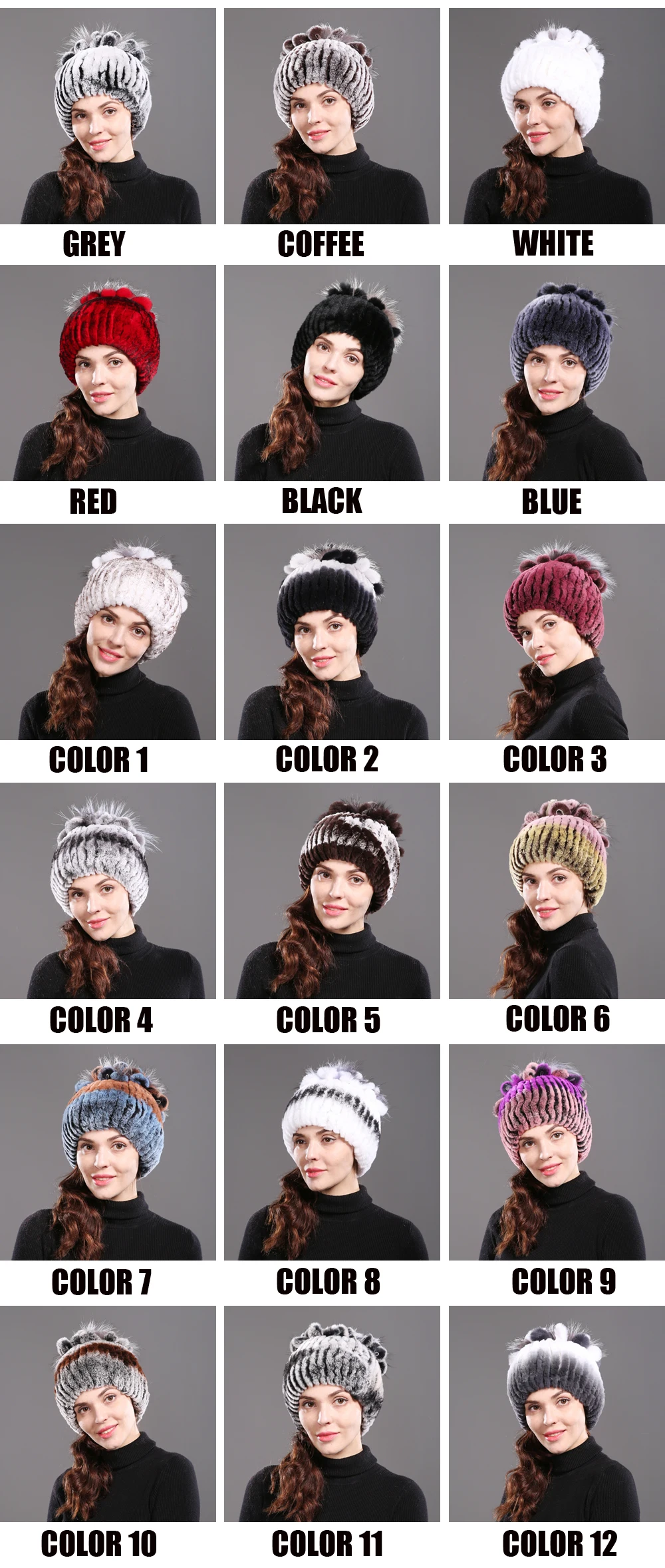 Горячая Распродажа Настоящий мех кролика Skullies Beanies шапки женские зимние теплые ручной работы вязаная шапка из меха кролика рекс для девочек натуральный Лисий мех шапка