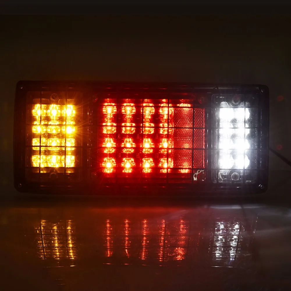 Одежда высшего качества 12V 24V 2x светодиодный задний фонарь стоп сигнал индикатор