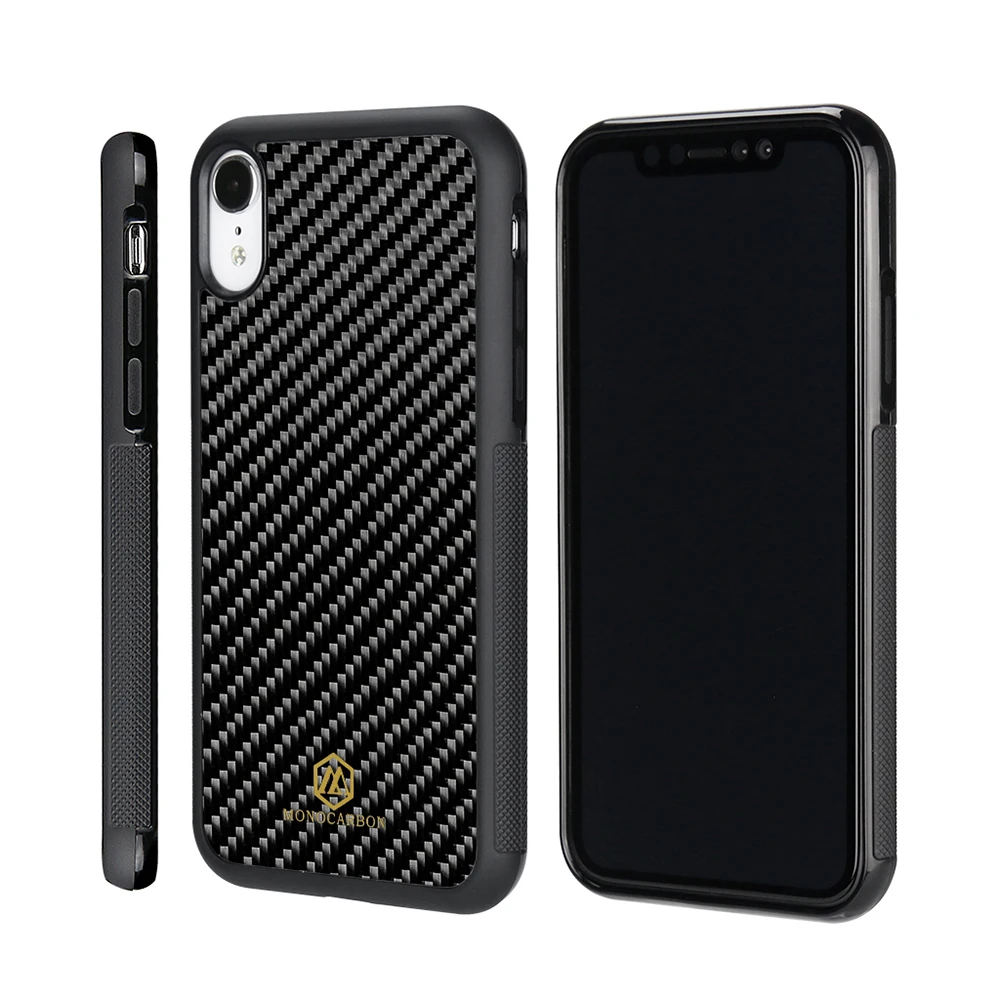 M Чехол чехол для iPhone XR чехол анти-скольжение для iPhone XS MAX чехол задняя крышка роскошный модный чехол из настоящего углеродного волокна