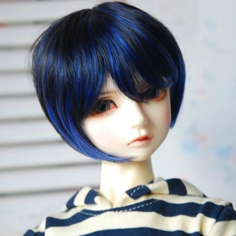 Allaosify волос 1/3 1/4 1/6 bjd SD кукольный парик высокое Температура провода Прекрасное короткое starighet Bjd парик