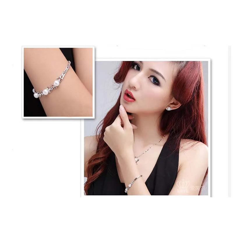 Женский браслет из серебра 925 пробы с натуральным жемчугом|bracelet bracelet|bracelet
