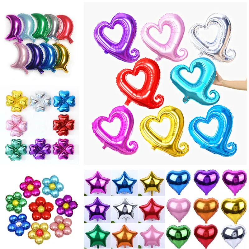 

18 Inch Pearl Pink Love Foil Heart Helium Balloon Wedding Decoration I Love You Marriage Balls Birthday Children Party Supplies