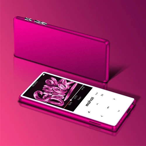 Red Mahdi MP3 плеер Bluetooth 4,1 сенсорный экран Спорт портативный аудио 8 Гб MP-3 HIFI плеер с радио FM Walkman APE Flac WAV динамик - Цвет: Red