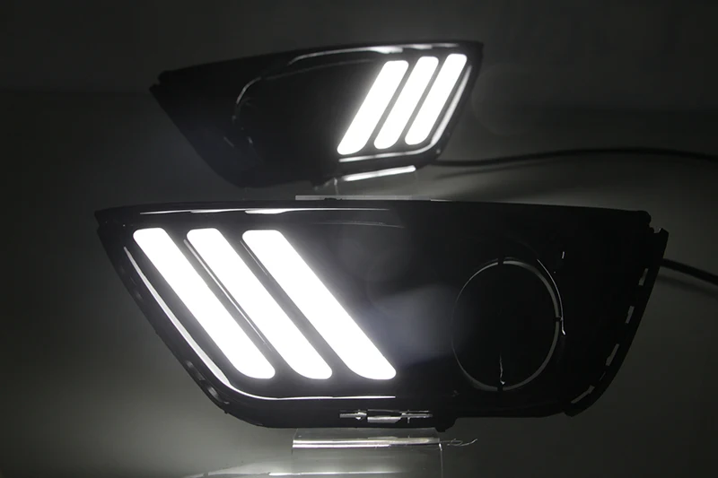 Автомобильная проблесковая 2 шт. автомобиля светодиодный DRL Габаритные огни для