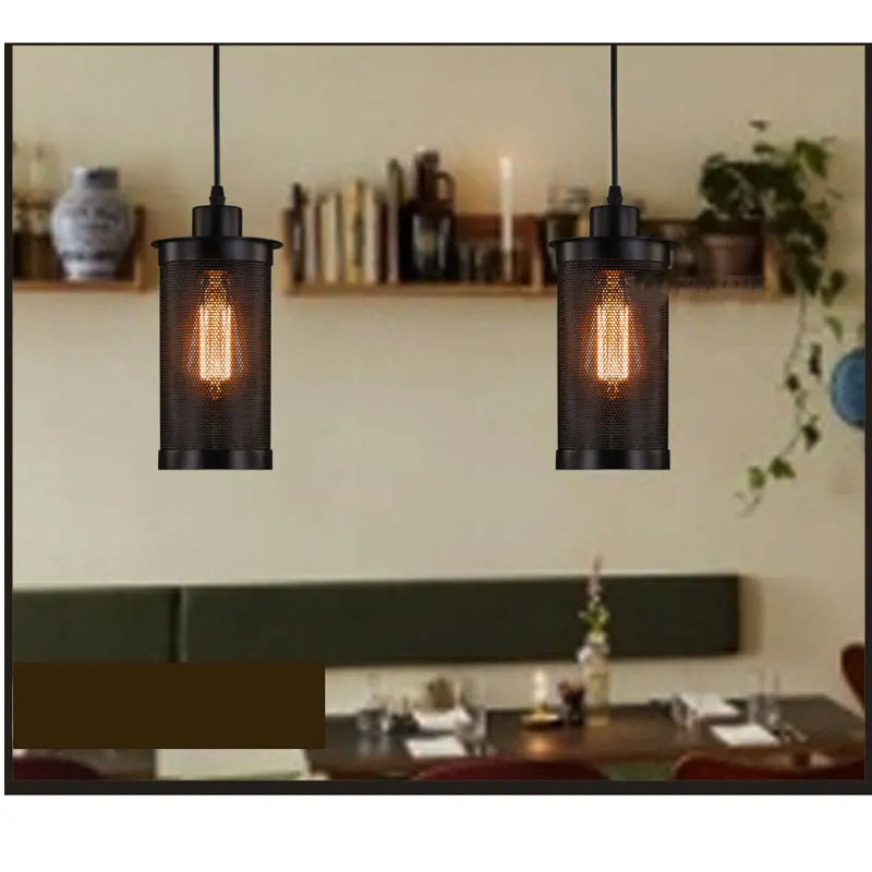 

American Retro Loft Chandelier Restaurant Porch Aisle Corridor Living Room Clothing Store Pub Club Bar Cage Light Pendant Lamp