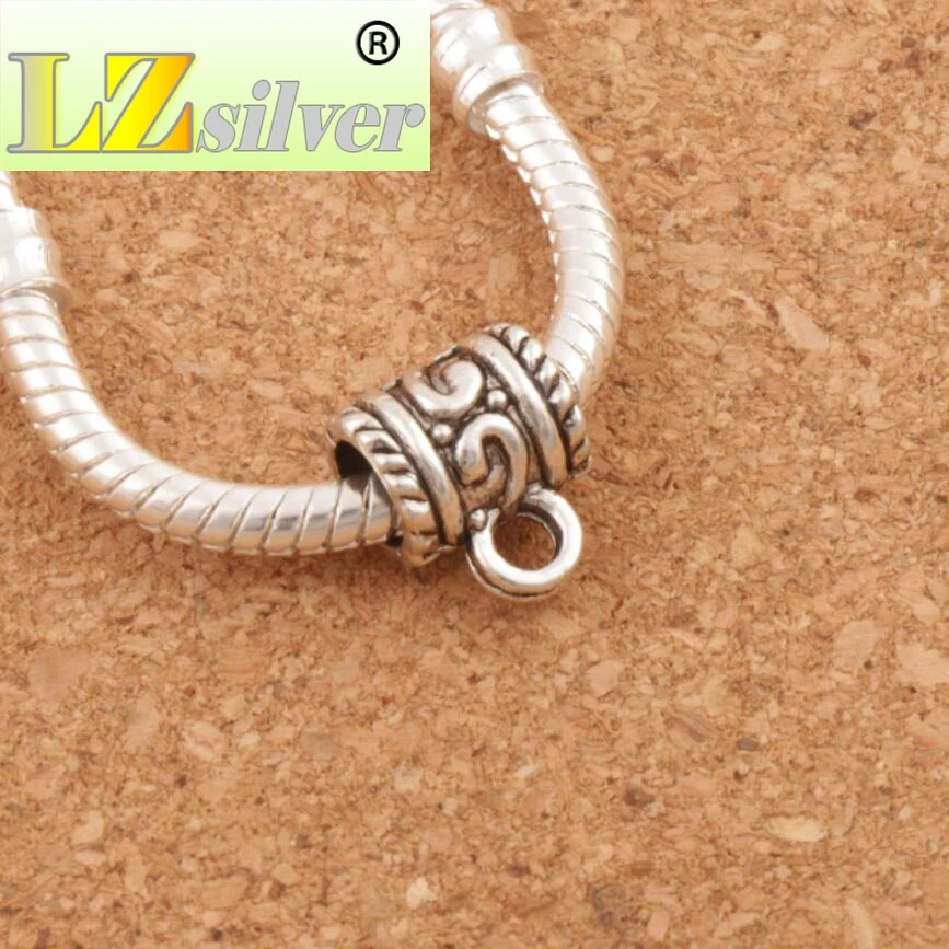 

Swirl Dots Connectors Bails Beads 10.8x8.7mm 200pcs zinc alloy Bronze Fit Charm European Bracelet L721