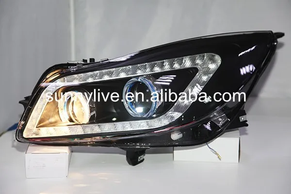 2009-2013 год для Buick для Regal Opel LED Ангельские глазки Фары для автомобиля JC