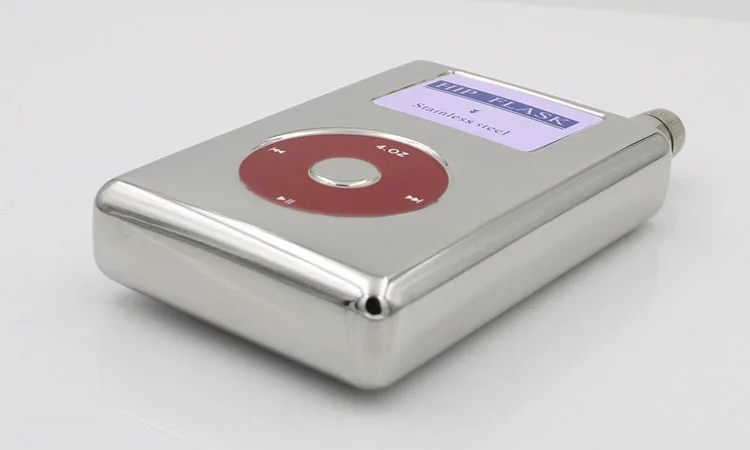 1/2/4 шт творческие Mp3 Форма Нержавеющая сталь хип с двойными стенками из нержавеющей стали алкоголя Портативный виски бутылки вина персонализированные фляга подарок свидетелю 4 унции