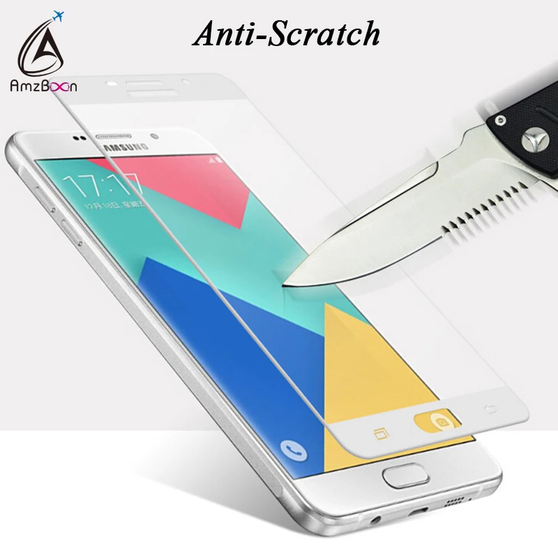 Amzboon 2.5D 0 33 мм Полное покрытие экрана 9H жесткая защита закаленное стекло для Samsung
