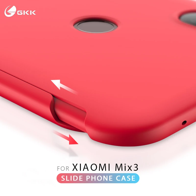 Чехол-накладка GKK для Xiaomi Mi Mix 3 тонкий матовый противоударный с полной защитой 360