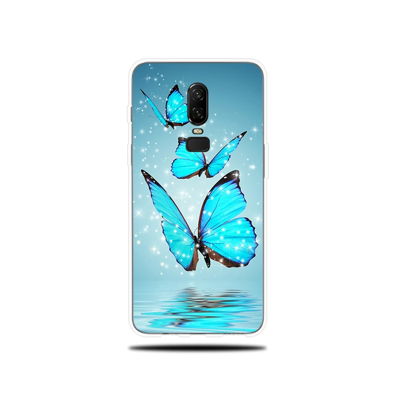Phone case For OnePlus 5 5T 6 6T Soft Cover Beautiful Butterfly Pattern Silicone Shell Couqe Funda T Case |