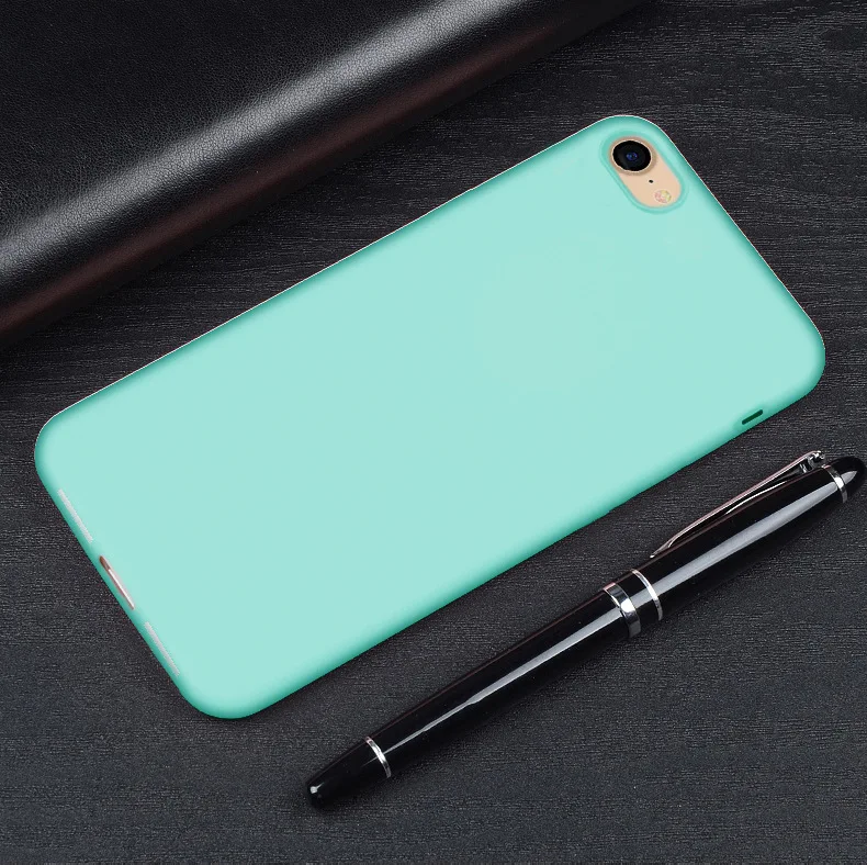 Цветной чехол для телефона iPhone 7 8 Plus 6 S 5 5S SE X задняя крышка ультратонкий розовый