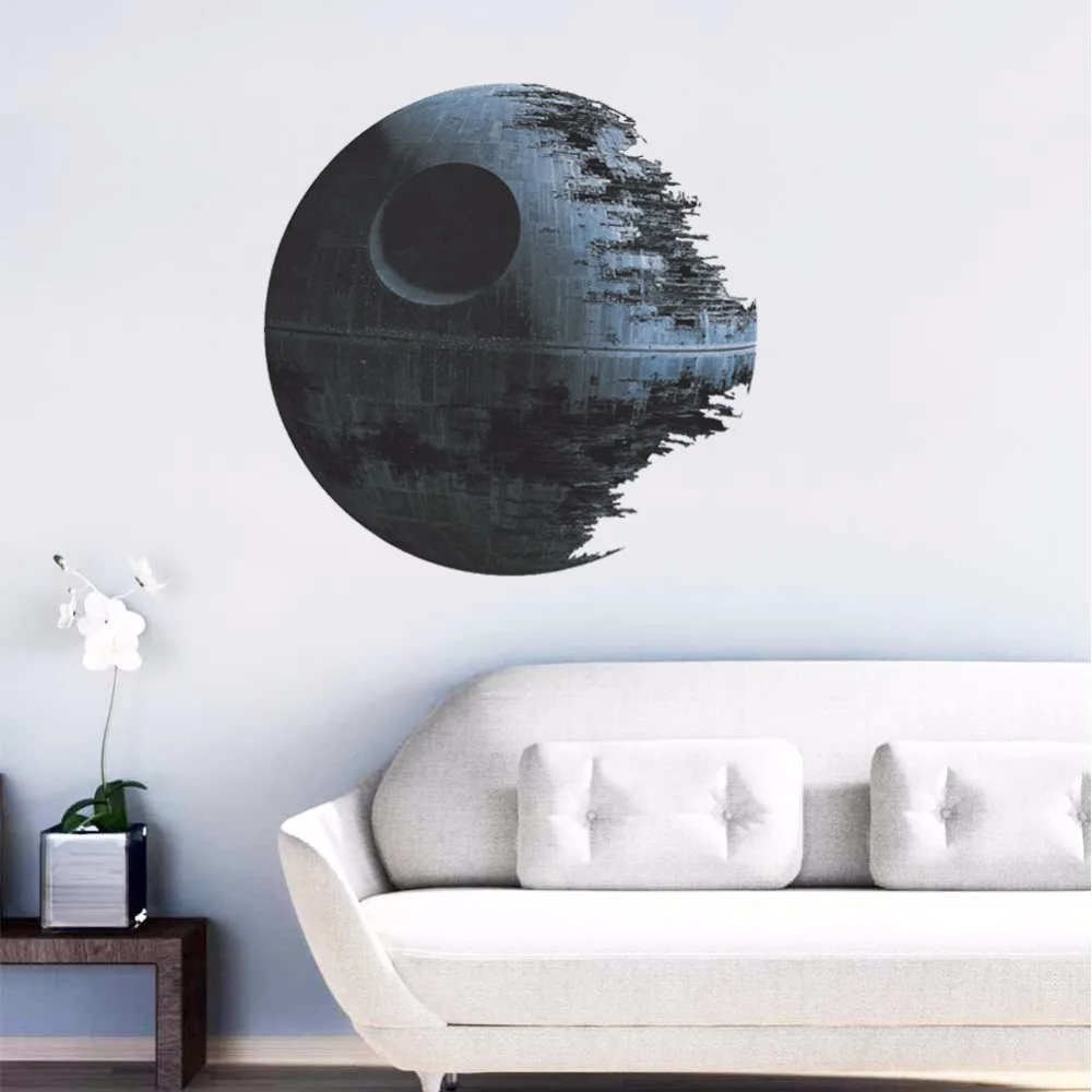 Виниловая художественная наклейка ZOOYOO War Death Star 3D домашний декор для гостиной