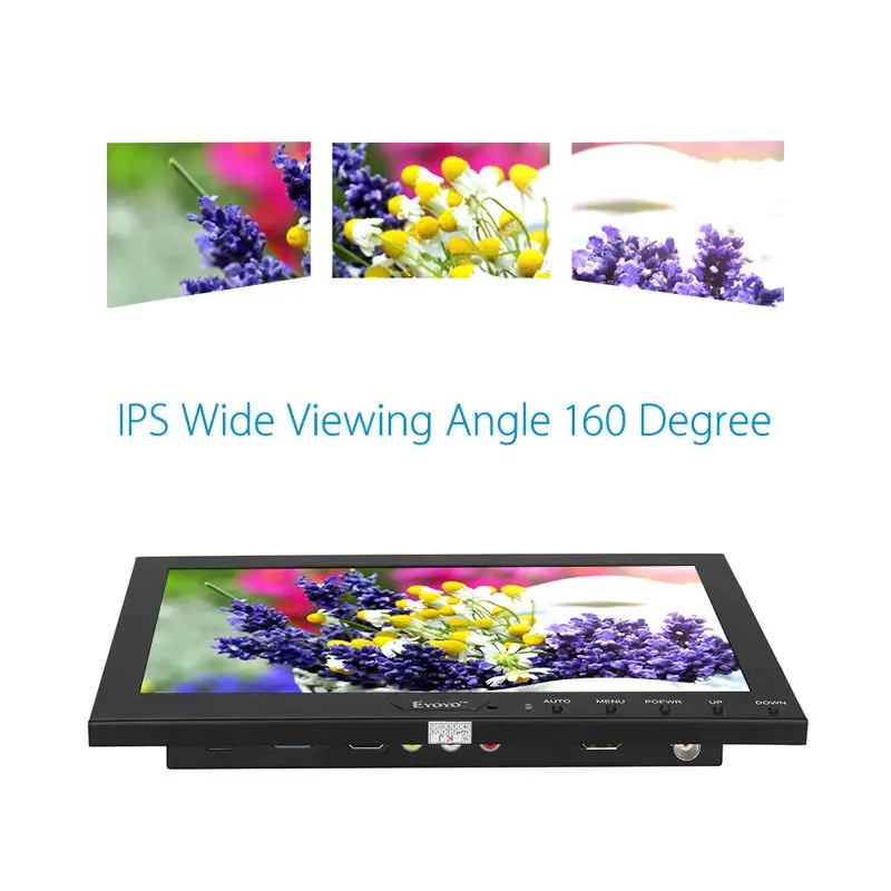 Eyoyo 10 &quotдюймов Портативный CCTV Мониторы TFT ЖК-дисплей аудио-видео с HDML USB BNC VGA