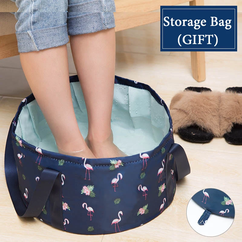 Foldable Basin Travel Camping Washbasin Bucket Fishing Folding Basin Foot Bath Sink Washing Basket Spa Foot Bath Bucket