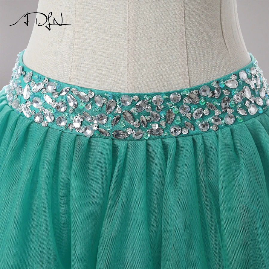 ADLN пикантные Роскошные Бисер из двух частей Бальные платья Quinceanera платье Зеленый