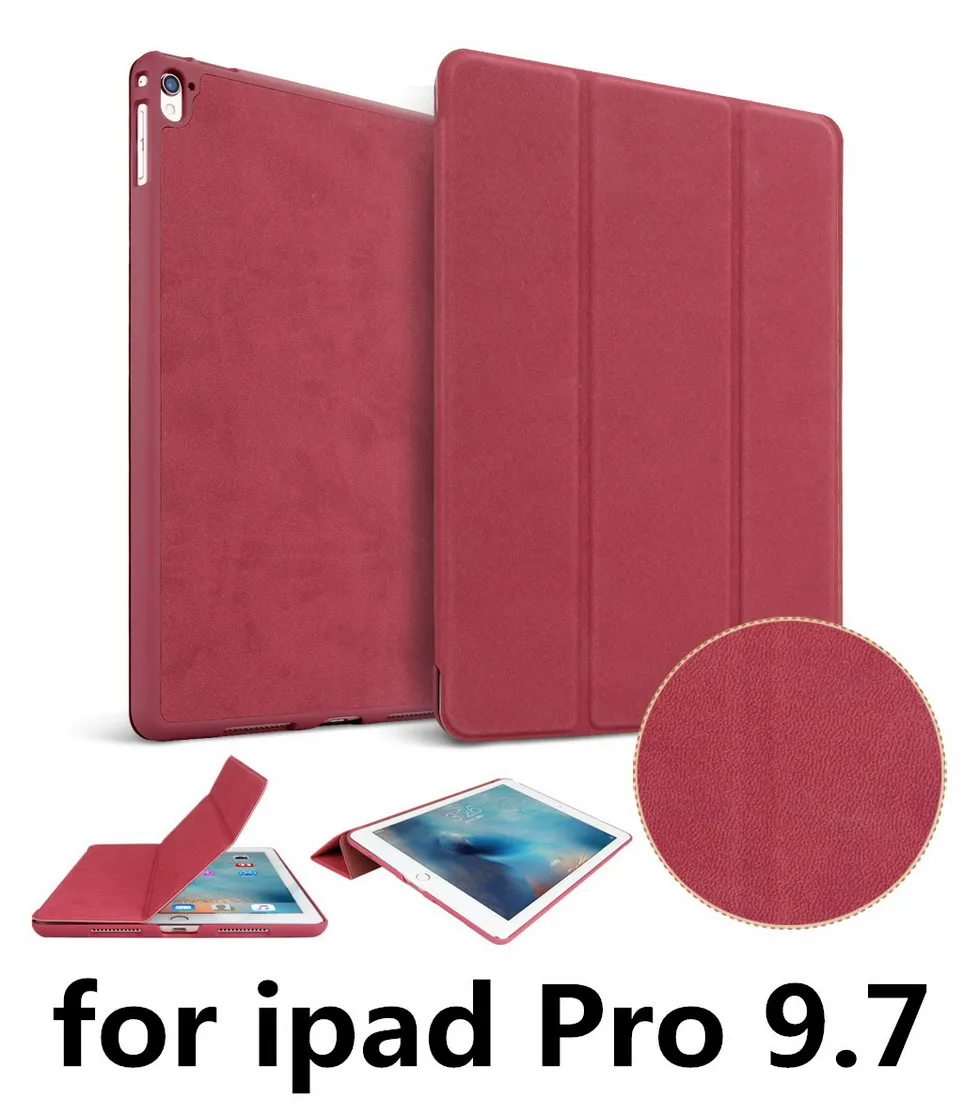 Rose pro 9 7 luwen Чехол для Apple iPad Pro 9,7 дюйма 1:1, YCJOYZW матовый PU Высокое качество олень кожа защитный Смарт сна Пробуждение - Цвет: Rose pro 9 7 luwen