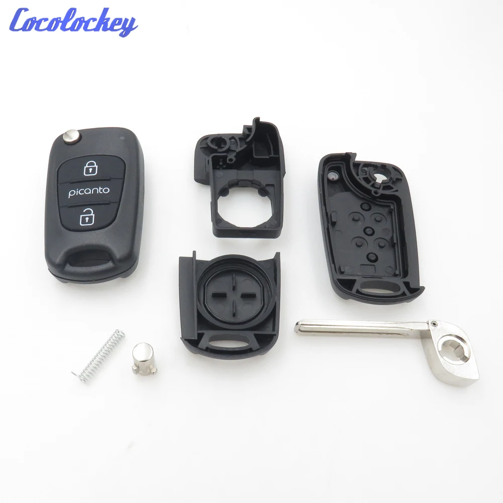 Cocolockey автомобильный сменный складной чехол для Hyundai Picanto 3 кнопки пульт