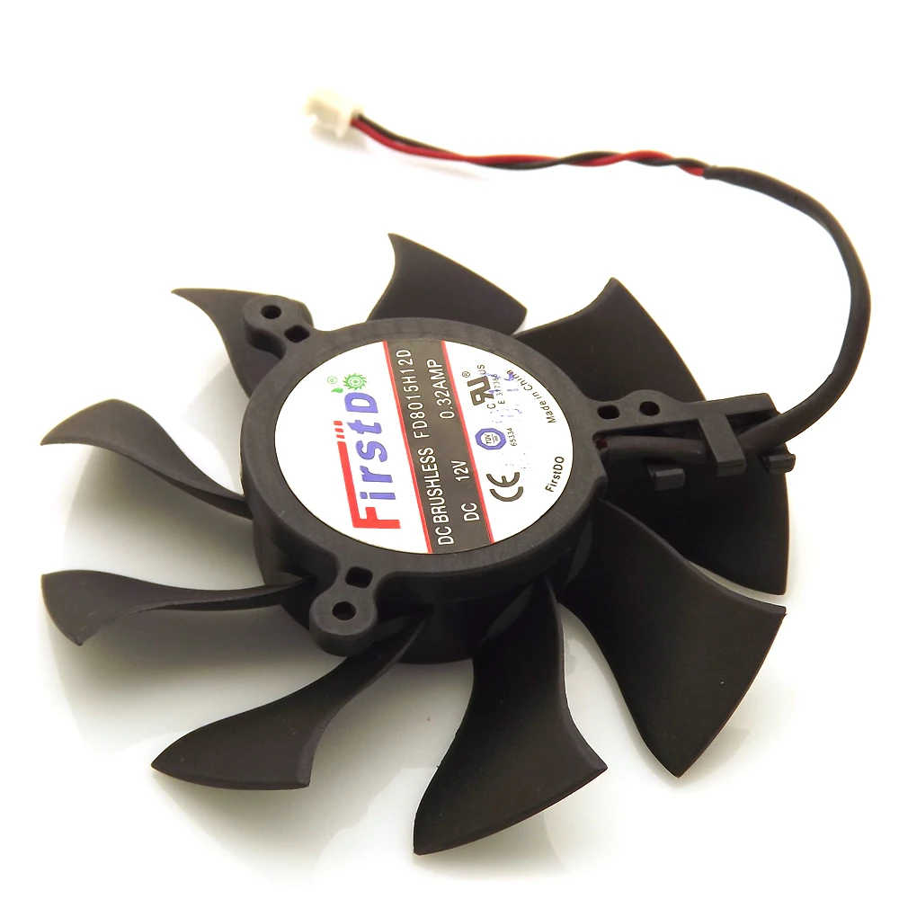 Вентилятор для видеокарты FD8015H12D 12 В 0 32 А 75 мм 39*39*39 2 контакта ZOTAC GTX650 GTX650Ti |