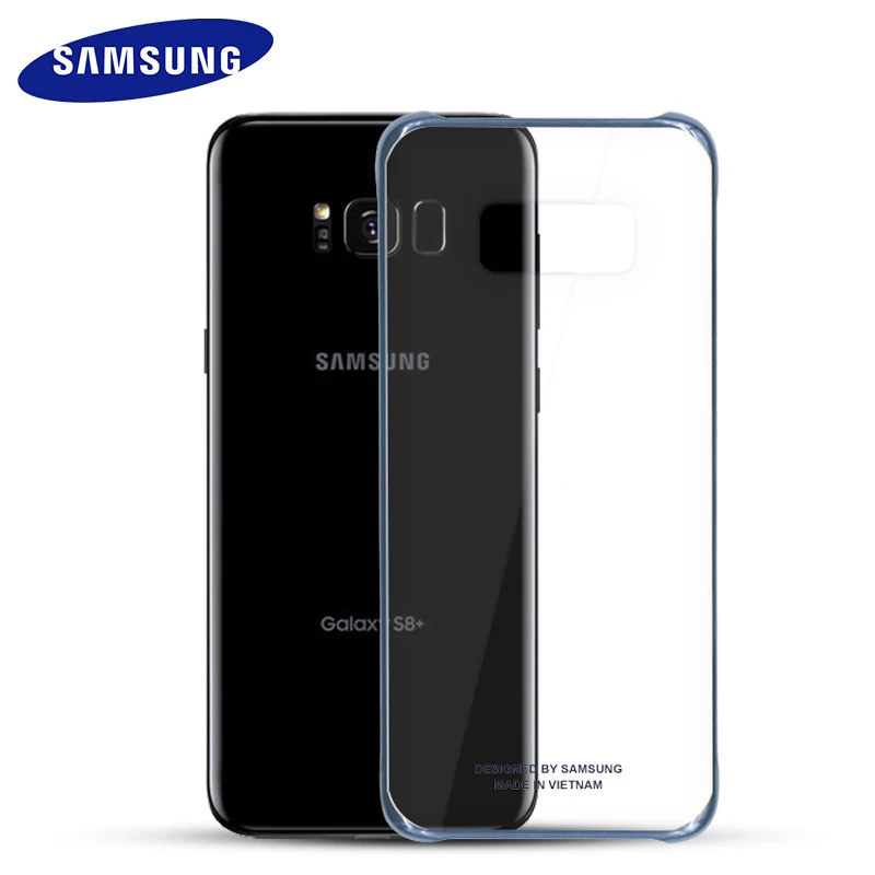 Для samsung S10 чехол Официальный ясно противоударный жесткий чехол прозрачный PC противоударный Galxy S8 S9 S10 плюс S10e задняя