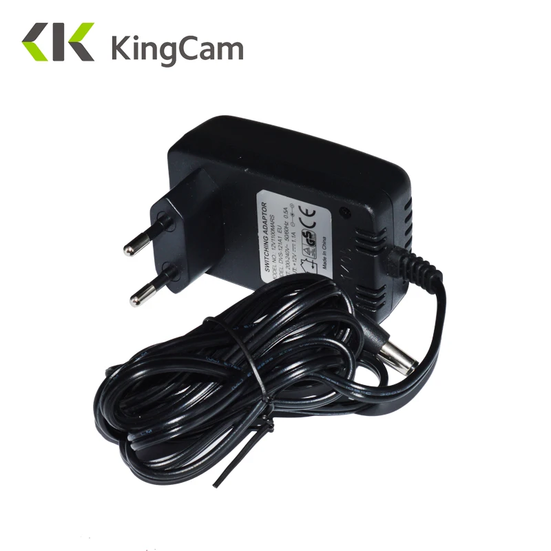 Kingcam AC 100-240V DC 12V 1A ЕС вилка AC/DC адаптер питания зарядное устройство адаптер питания для камеры видеонаблюдения(2,1 мм* 5,5 мм