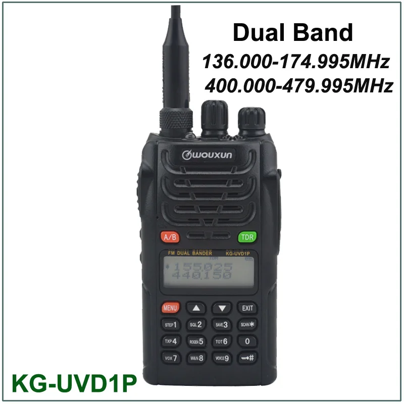 Wouxun KG-UVD1P VHF/UHF Dual Band Radio 136.000-174.995MHz & 400.000-479.995MHz FM Transceiver