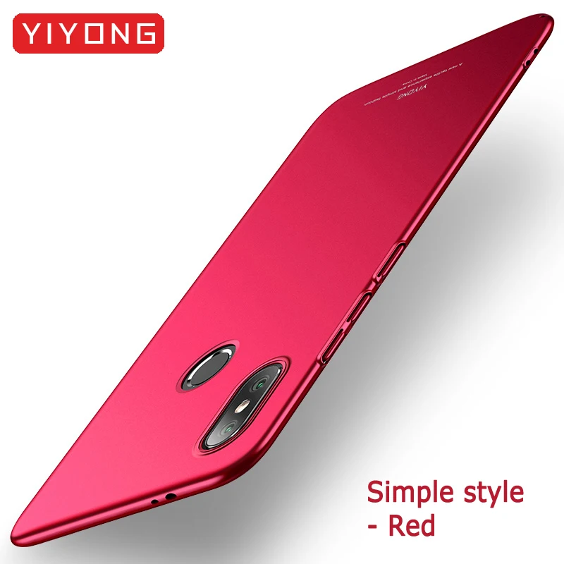 Simple red Redmi S2 чехол YIYONG ультра тонкий матовый чехол для Xiaomi Redmi S2 чехол Xiomi Y2 твердый PC чехол для Xiaomi Redmi Y2 S 2 чехол для телефона - Цвет: Simple red