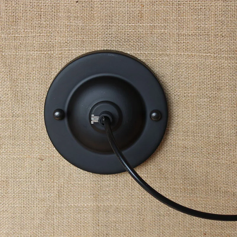 Новый дизайн DIY античный ретро черный металлический шар настенные лампы E27/E26 AC 110