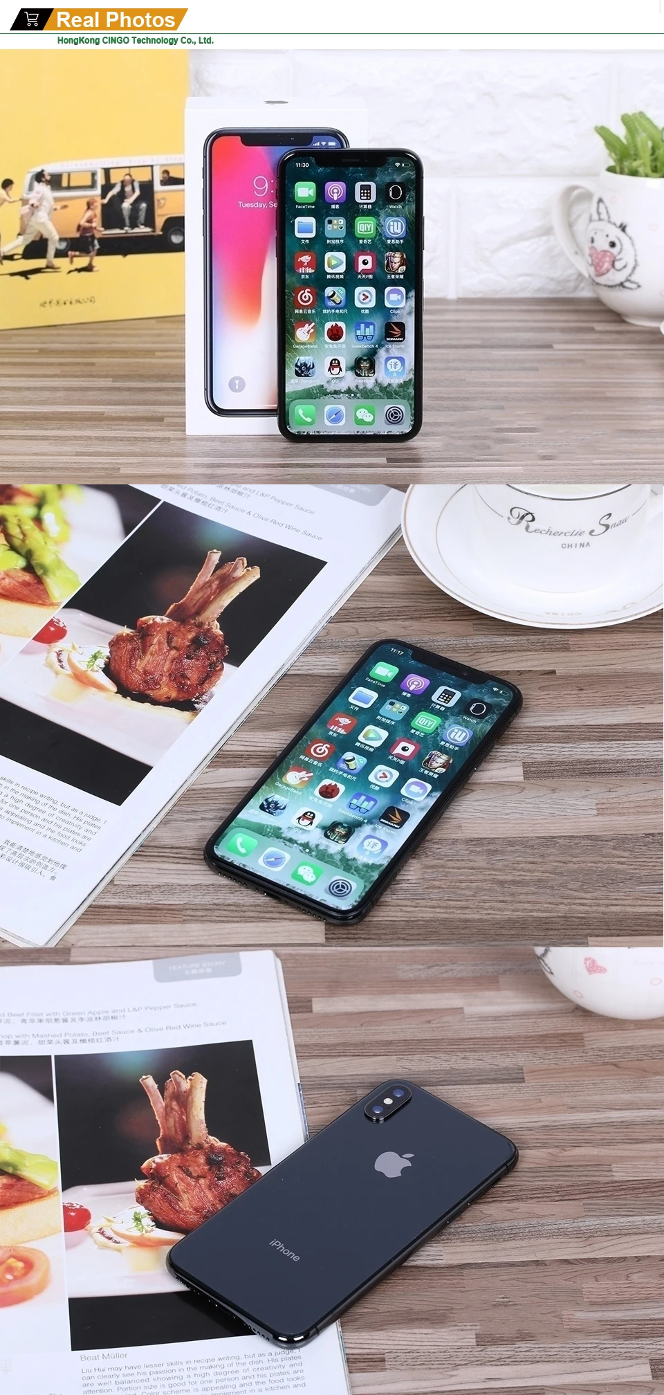 Apple iPhone X 3 ГБ ОЗУ 64 Гб 256 Гб ПЗУ 5," iOS Hexa core 12,0 МП Двойная Задняя камера разблокированный 4G LTE мобильный телефон