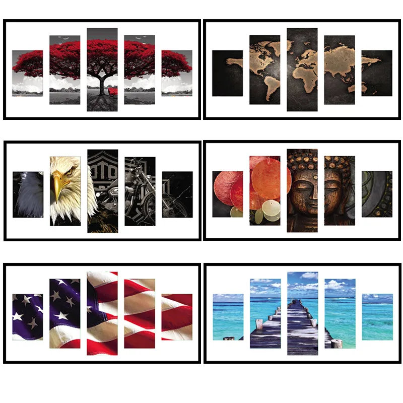 Алмазная вышивка 5D сделай сам пейзаж ручной работы алмазная живопись дерево Орел