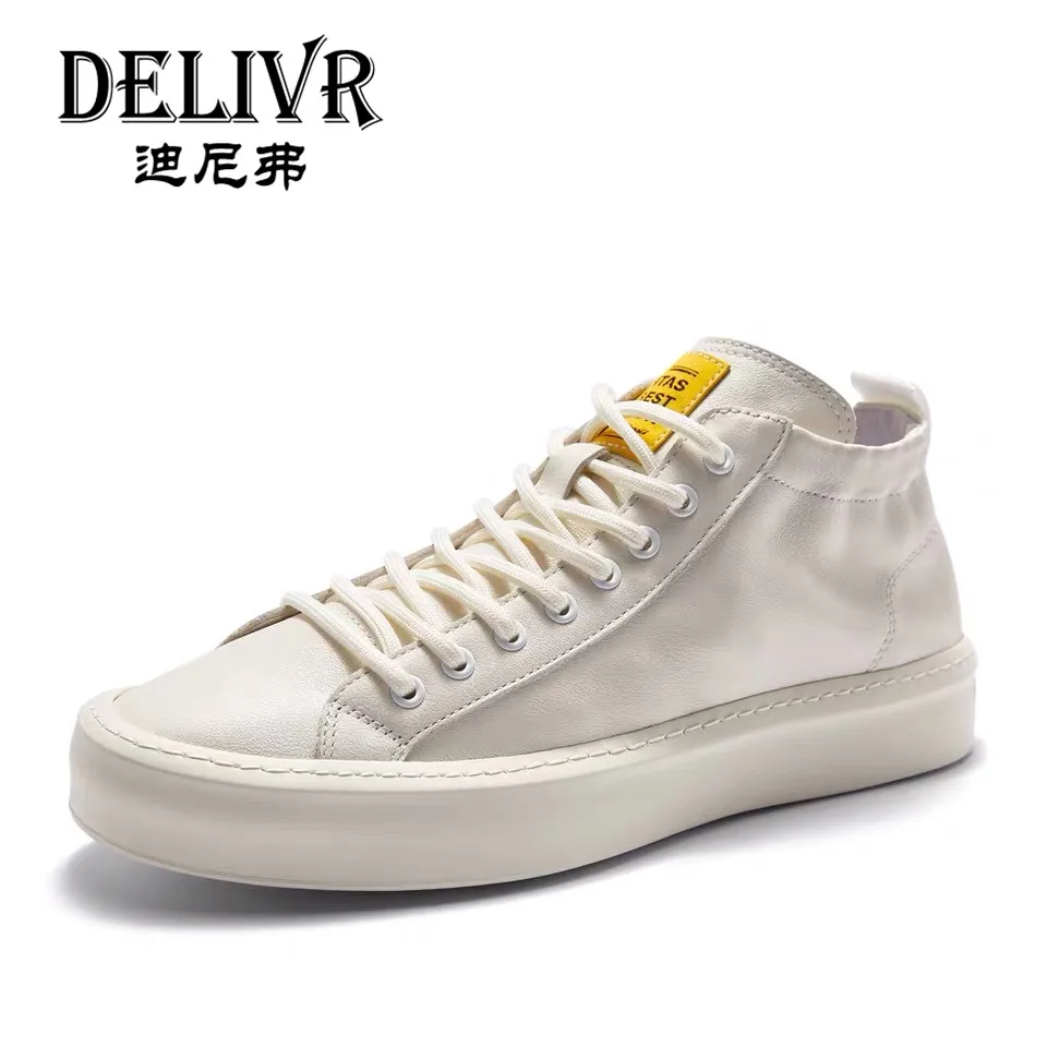 Delivr Men Shoes Running Outdoor 2019 Fashion Rome Mens Shoe Casual Luxury High-Top Genuine Leather Sport Men's | Обувь
