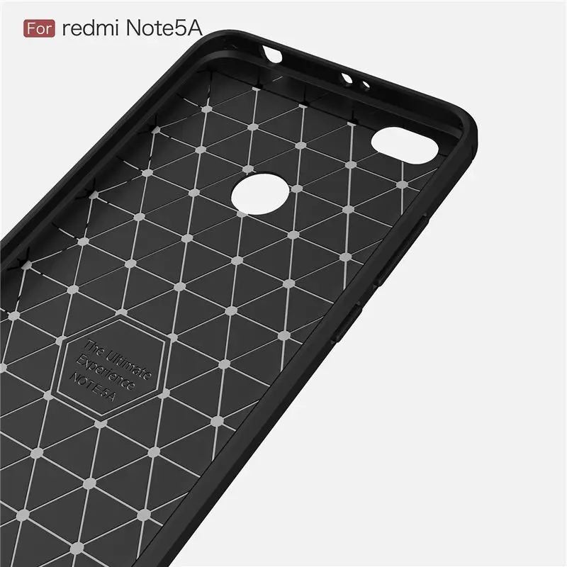 Высокое Качество Мягкий силиконовый чехол для Xiaomi Redmi note 5a Slim Armor углеродного