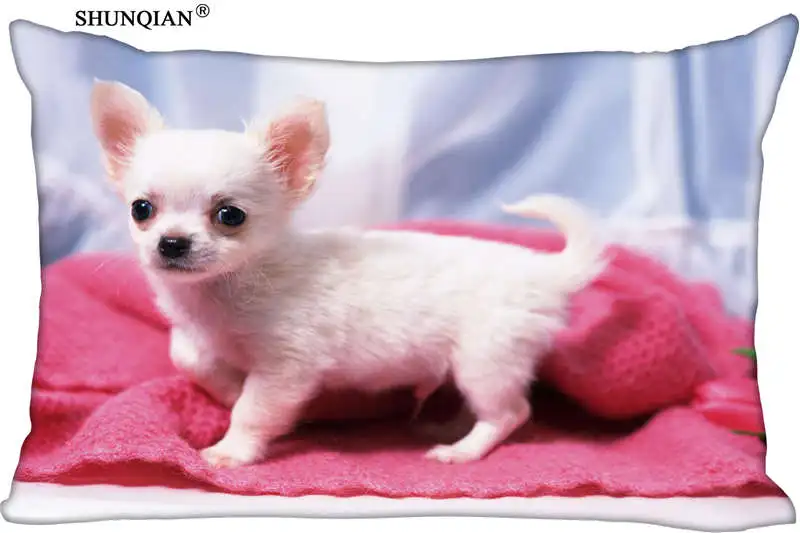 

Custom Pillowcase dog Rectangle Zipper Polyester Cotton Pillow Cover Size 45x35cm (one side) Print