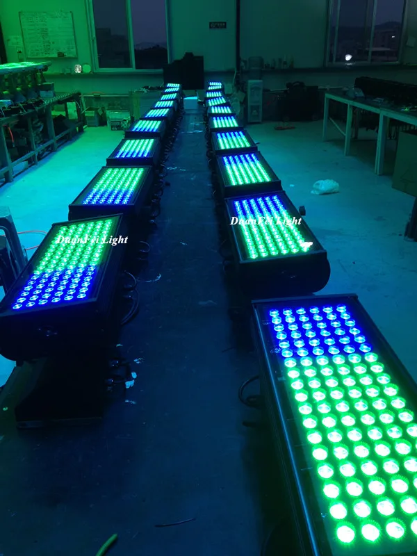 4 шт. водонепроницаемый rgb светодиодный настенный светильник dmx городской цвет 108*3