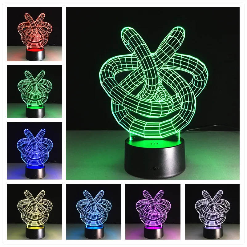 Современное новое поколение удивительная 3d Светодиодная лампа настольная