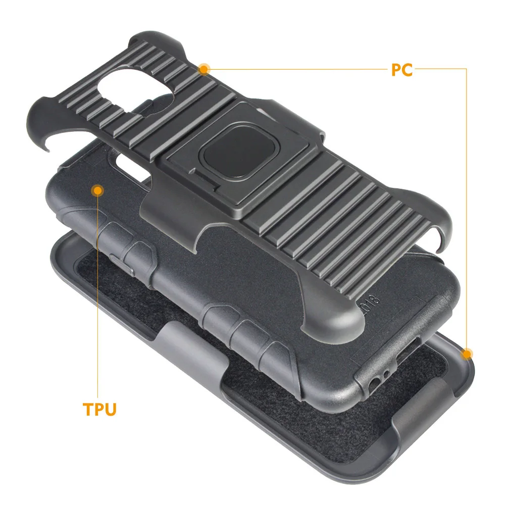 Magnetic Armor Case Ring Stand Belt Clip Holster Cover For Samsung Galaxy J3 2018/Achieve/Orbit/J3 V 3rd Gen/Aura/Eclipse 2/Star | Мобильные