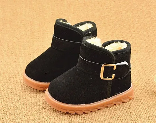 2017 Новый Толстый Зимний Тепло износостойкие Мартин Мальчик Сапоги Обувь для