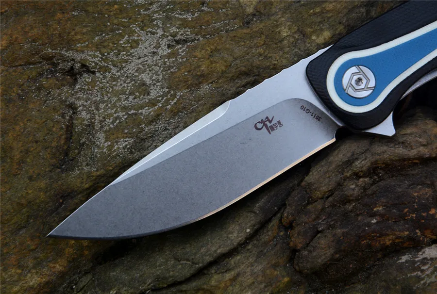 CH нож Ch3511G10 D2 с вымытым лезвием, 3 цвета, G10, складные ножи с ручкой для кемпинга, охоты, походов и рыбалки на открытом воздухе