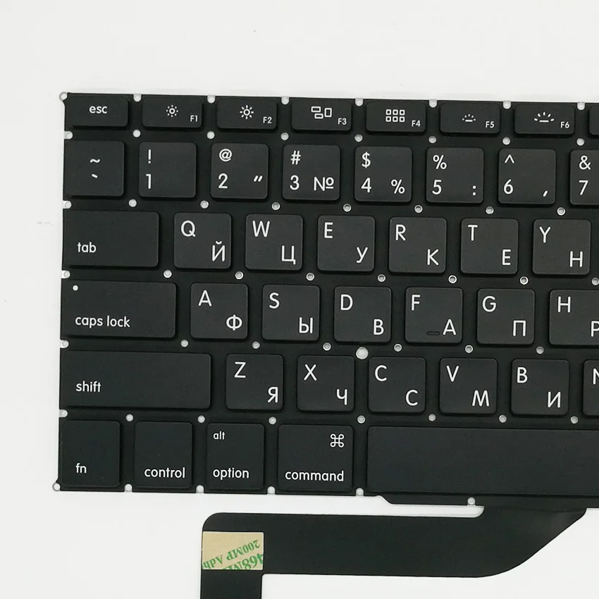 Новая клавиатура с русской раскладкой для MacBook Pro Retina 15 4 дюйма A1398 2012 2015 лет|keyboard for
