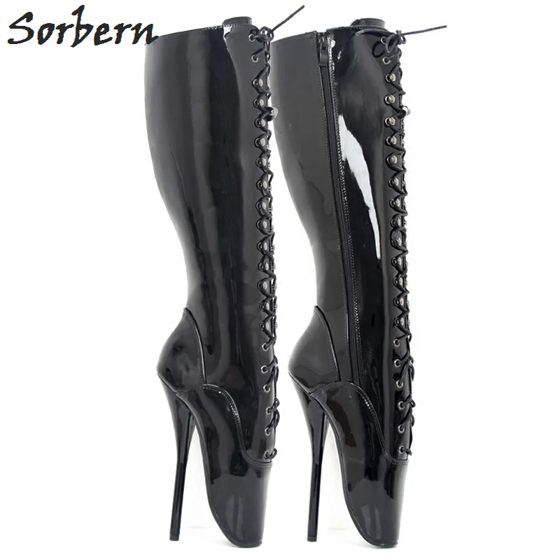 Сапоги женские на высоком каблуке 18 см унисекс большие размеры|thigh high boots|womens thigh