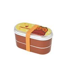 Высокое качество Мультфильм здоровый пластиковый Ланч-бокс 600 мл Bento коробки контейнер для еды столовая посуда Ланчбокс столовые приборы чехол для пикника - Цвет: 01