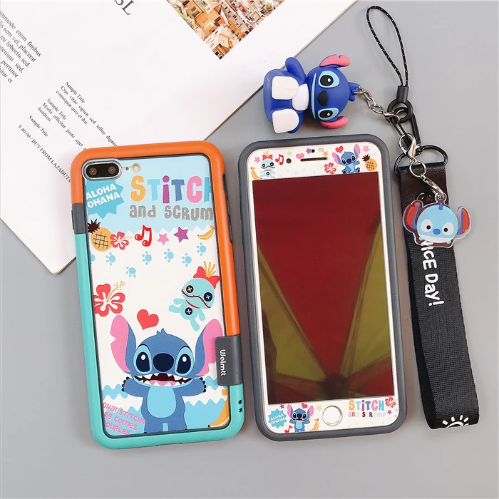 Защитная пленка из закаленного стекла для iPhone XSmax/XR 8 7 plus и противоударный бампер для iPhone X 7 6s+ 2D игрушечный ремешок