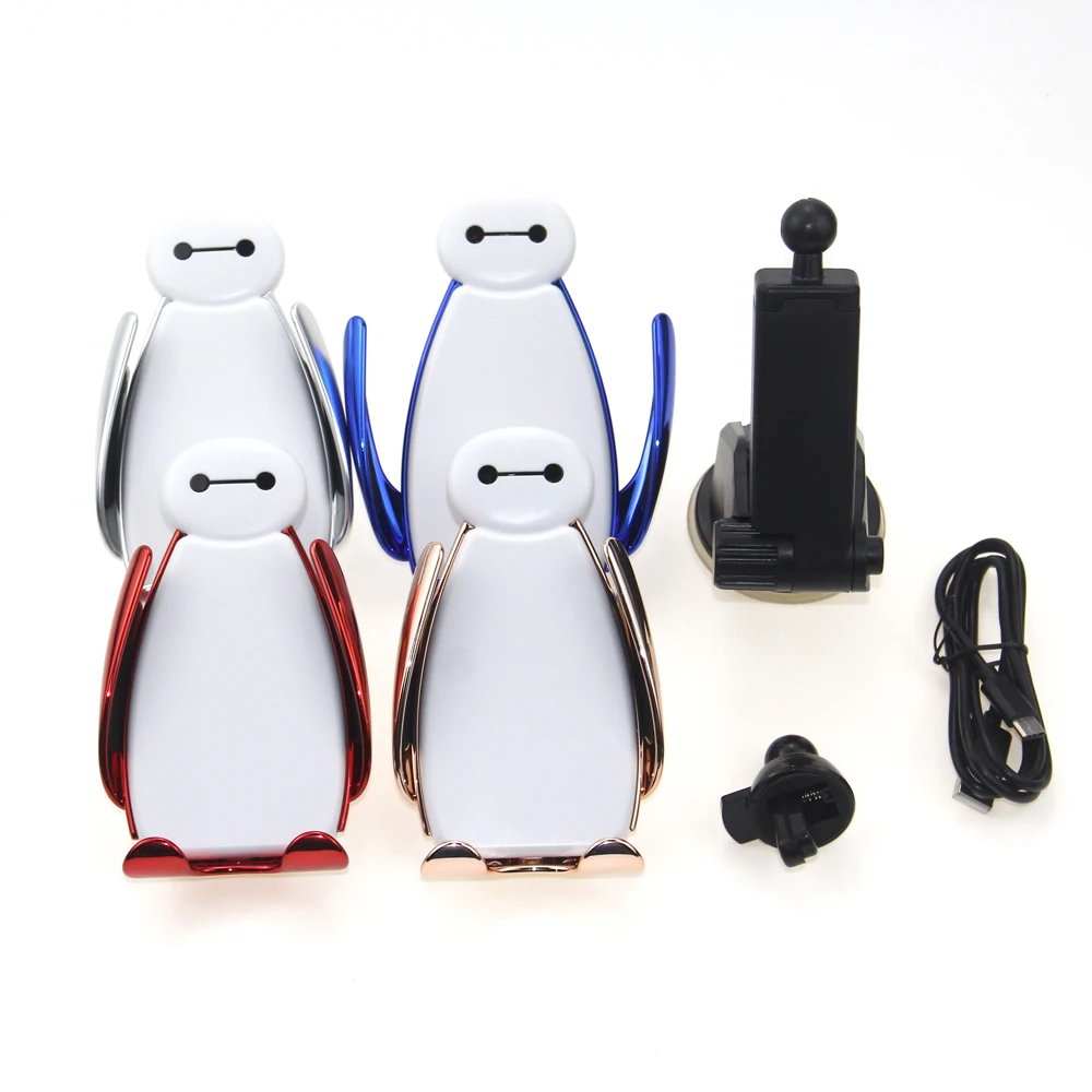 Новинка беспроводное автомобильное зарядное устройство Baymax 10 Вт с креплением на