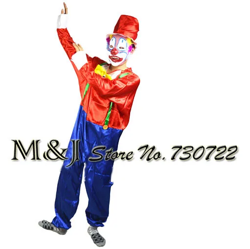 

Free shipping!!Cos clothing male Adult clown dress suit Stage clown suit The clown clothes Dress up a clown costume