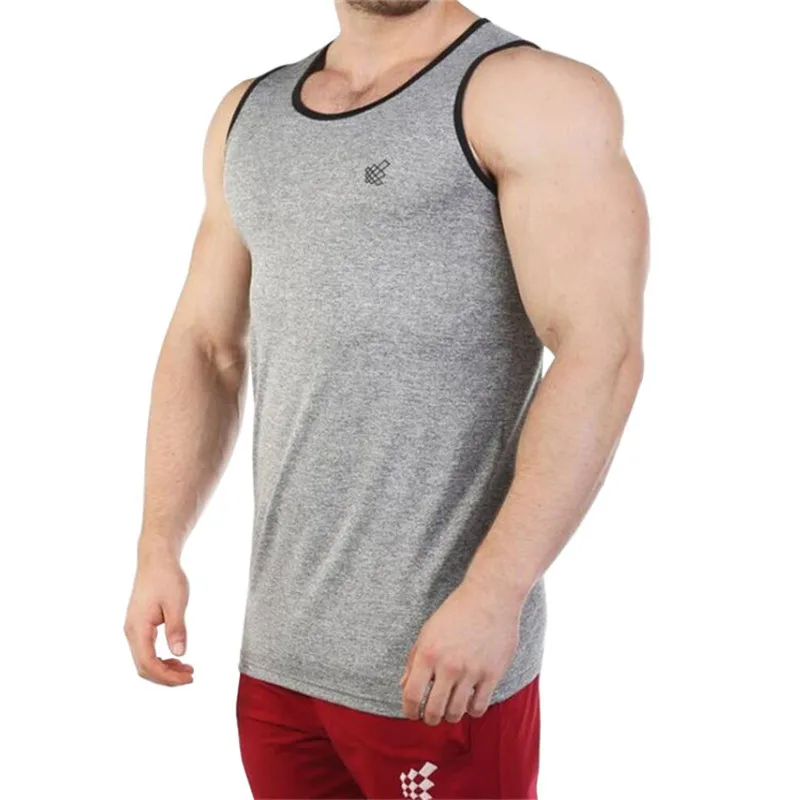 Майка GYMLOCKER мужская с круглым вырезом модная брендовая майка без рукавов для
