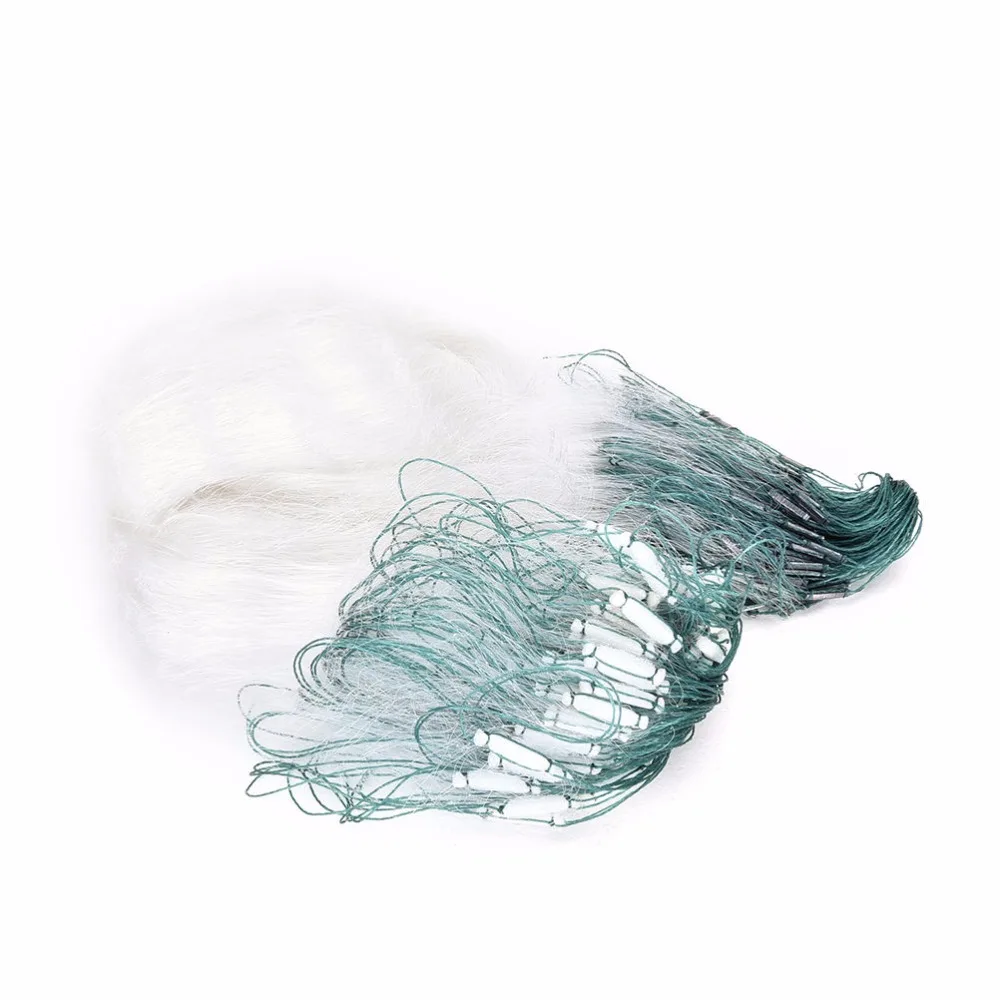 Оптовая продажа трехслойная жаберная рыболовная сеть 20 м из монофиламента с